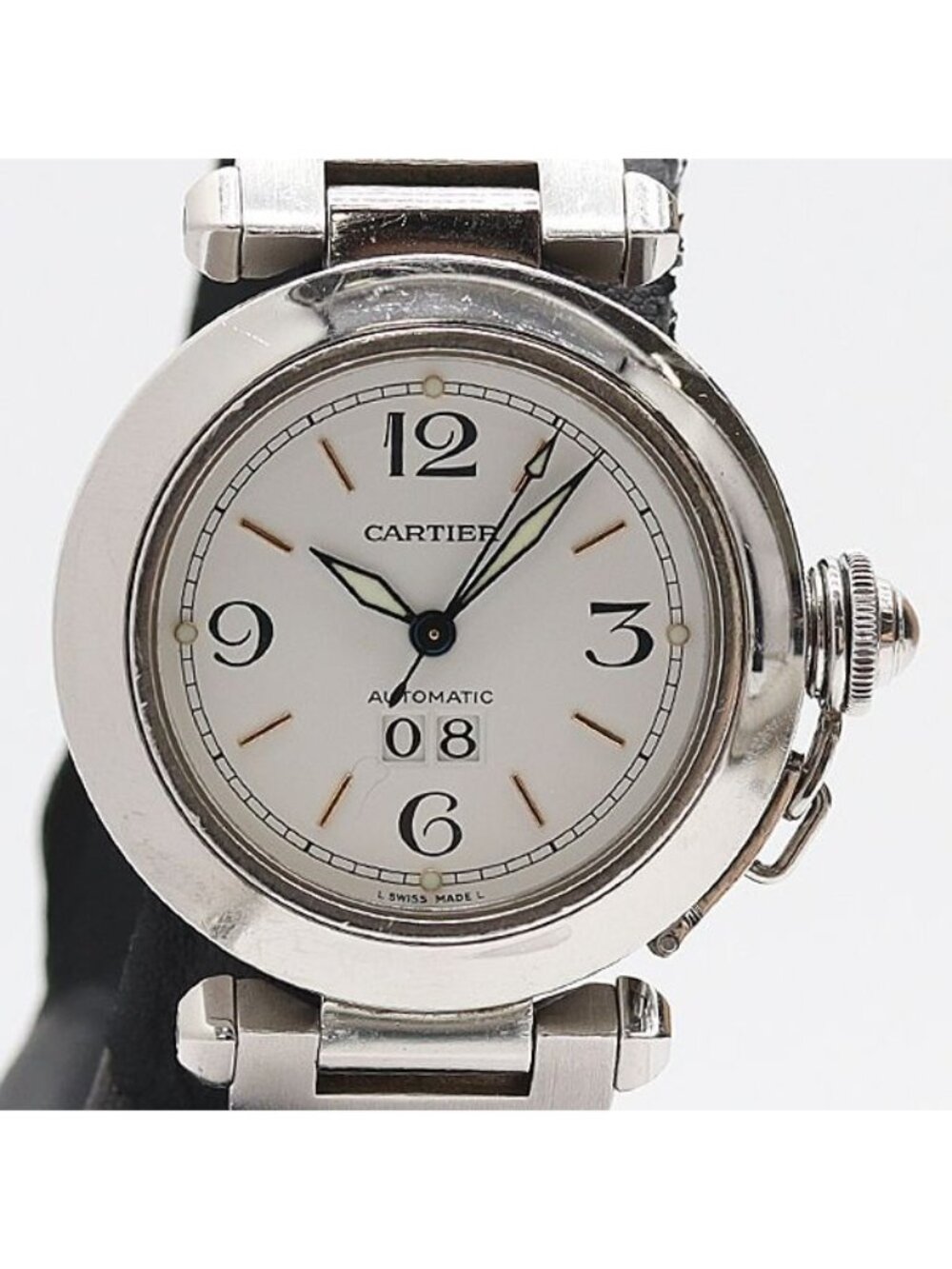 Cartier Pasha C Big Date Automatic White Dial Watch